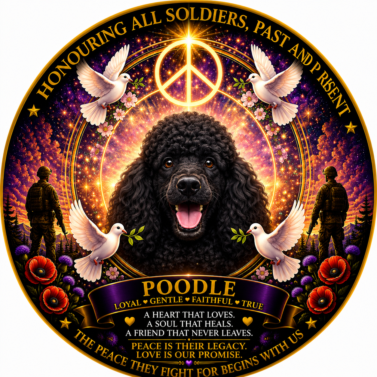 POODLE - black artwork